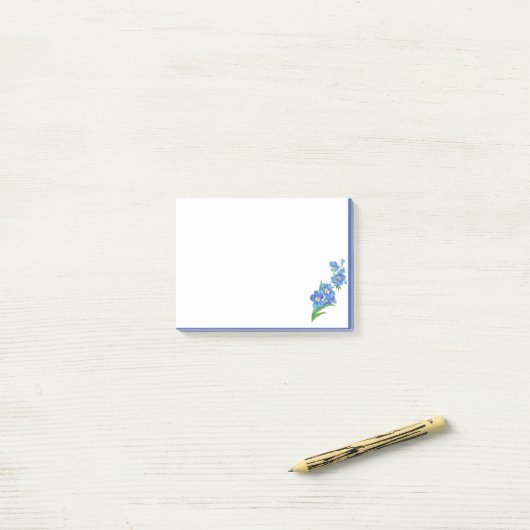 Vergiss mich nicht, Garden Blume Denken Sie daran Post-it Klebezettel (Auf Schreibtisch)