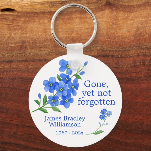 Vergiss mich nicht Gedächtnis Schlüsselanhänger (Vorderseite)