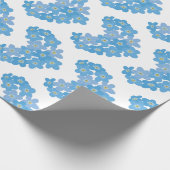 Vergiss mich nicht geschenkpapier (Ecke)