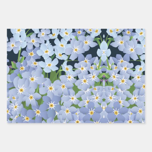 Vergiss mich nicht geschenkpapier set (Vorderseite 3)