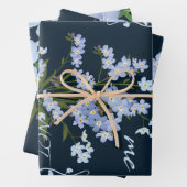 Vergiss mich nicht geschenkpapier set (Beispiel)