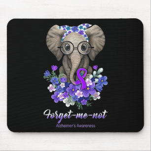 Vergiss mich nicht, Heimers Awareness Elephant Blu Mousepad