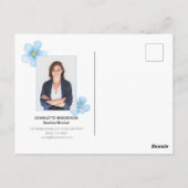 Vergiss mich nicht im Frühling Marketing Postkarte (Rückseite)