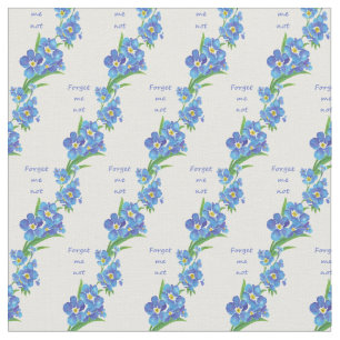 "Vergiss mich nicht" Inspiration Zitat Garten Blum Stoff