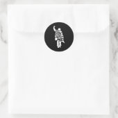Vergiss mich nicht Langarmshirt  Runder Aufkleber (Tasche)