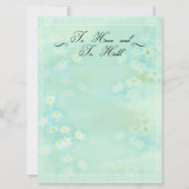 Vergiss mich nicht, mich zu einer blutigen Hochzei Einladung (Rückseite)