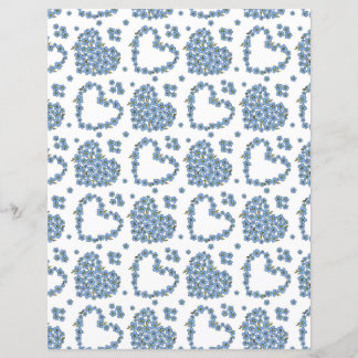 Vergiss mich nicht, mit Herzen Blume zu spielen