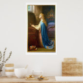 "Vergiss mich nicht" (Öl auf Leinwand) Poster (Küche)