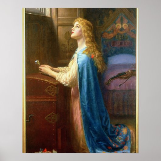 "Vergiss mich nicht" (Öl auf Leinwand) Poster (Vorne)