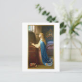 "Vergiss mich nicht" (Öl auf Leinwand) Postkarte (Stehend Vorderseite)