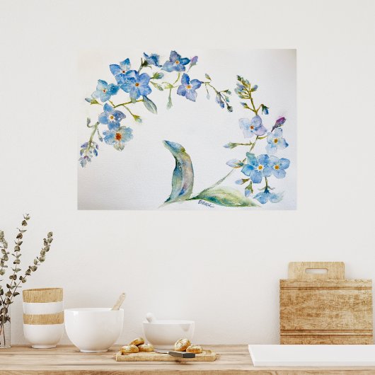 Vergiss mich nicht poster (Küche)