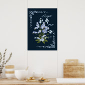 Vergiss mich nicht poster (Küche)