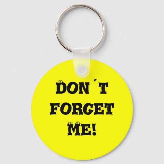 Vergiss mich nicht! schlüsselanhänger (Vorderseite)