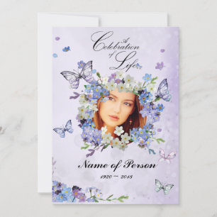 Vergiss mich nicht, Schmetterlinge zu feiern Einladung