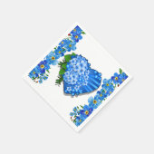 Vergiss mich nicht serviette (Ecke)