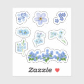 Vergiss mich nicht Sticker (Blatt)