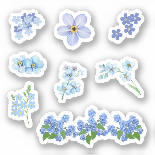 Vergiss mich nicht Sticker (Vorderseite)