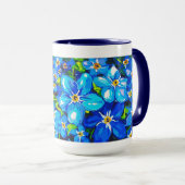 "Vergiss mich nicht" Tasse (VorderseiteRechts)