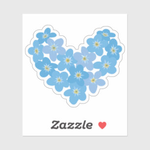 Vergiss mich nicht - transparent aufkleber