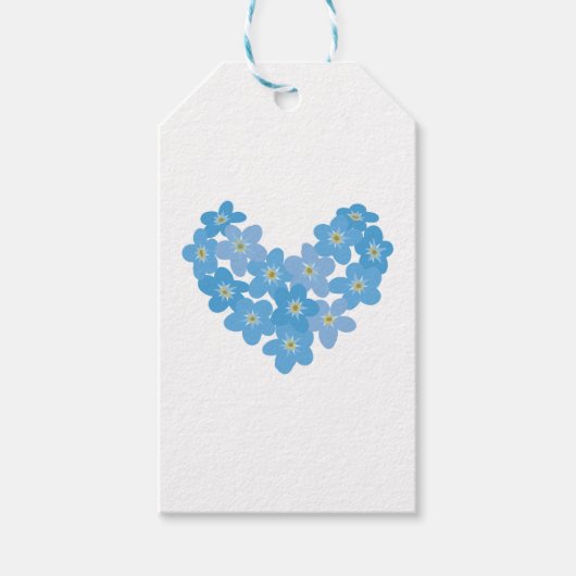 Vergiss mich nicht - transparent geschenkanhänger (Vorderseite)