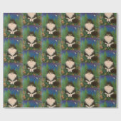 Vergiss mich nicht Tuxedo Katze Geschenkpapier (Flach)