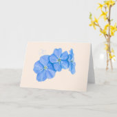 Vergiss mich Nots Karte (Gelbe Blume)