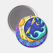 Vergiss mich Nots Magnet (Vorderseite/Rückseite)