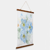 Vergiss mich Nots Wandteppich Mit Holzrahmen (Gewinkelt)