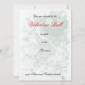 Vergiss mir den Knoten Valentine Einladung (Rückseite)