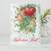 Vergiss mir den Knoten Valentine Einladung (Stehend Vorderseite)