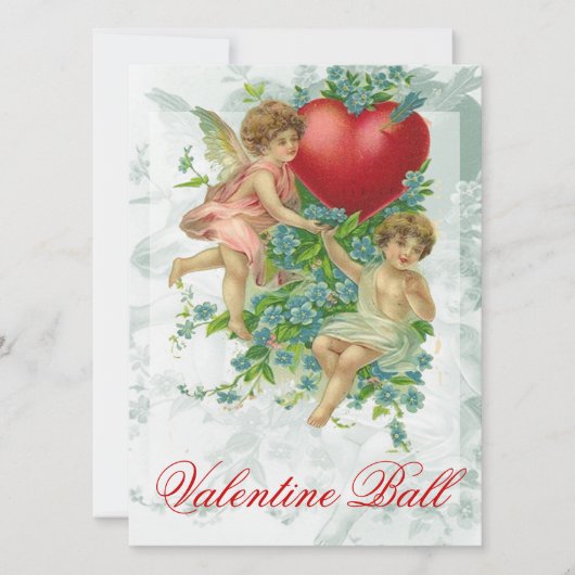 Vergiss mir den Knoten Valentine Einladung (Vorderseite)