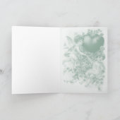 Vergiss mir den Knoten Valentine Feiertagskarte (Innenseite)