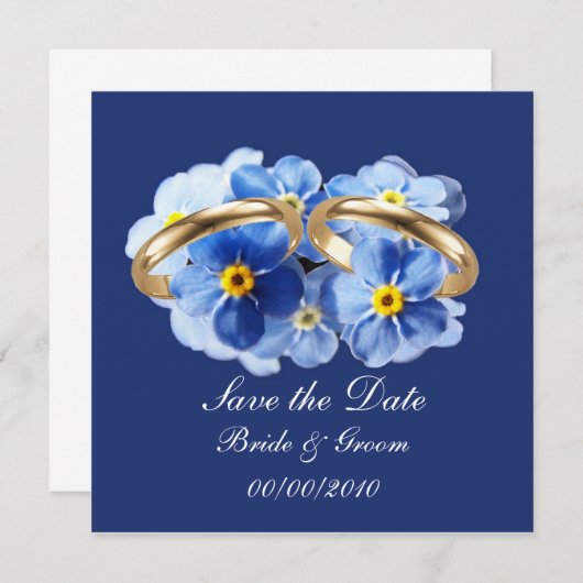 Vergiss mir Noten, Save the Date Karte (Vorne/Hinten)