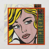 Vergiss nicht 1 Einladung (Vorne/Hinten)