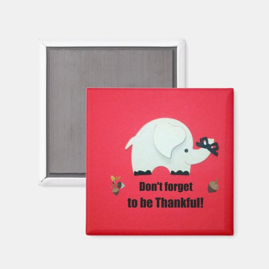 Vergiss nicht, dankbar zu sein! magnet (Vorderseite/Rückseite)