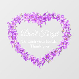 Vergiss nicht, dass das Herz nicht vergisst, dir d Fensteraufkleber