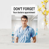 Vergiss nicht, dass du einen Termin für Ärzte hast Karte (Gelbe Blume)