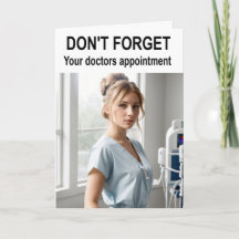 Vergiss nicht, dass du einen Termin für Ärzte hast