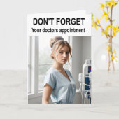 Vergiss nicht, dass du einen Termin für Ärzte hast Karte (Gelbe Blume)