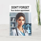 Vergiss nicht, dass du einen Termin für Ärzte hast Karte (Vorderseite)