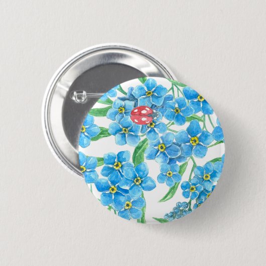 Vergiss nicht, dass ich kein nahtloses Blumenmuste Button (Vorne & Hinten)