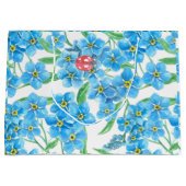 Vergiss nicht, dass ich kein nahtloses Blumenmuste Große Geschenktüte (Vorderseite)