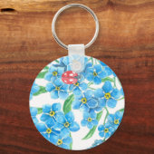 Vergiss nicht, dass ich kein nahtloses Blumenmuste Schlüsselanhänger (Vorderseite)