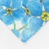 Vergiss nicht, dass ich keine Aquarellfarbe habe Fleecedecke (Ecke)