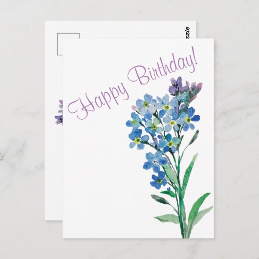 Vergiss nicht, dass ich keine Postkarte habe (Vorne/Hinten)