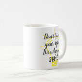 Vergiss nicht dein hellgelbes Licht Kaffeetasse (VorderseiteRechts)