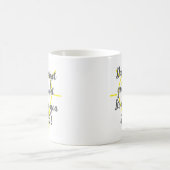 Vergiss nicht dein hellgelbes Licht Kaffeetasse (Mittel)