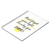 Vergiss nicht dein Licht, hellgelb. Notizblock (Linke Seite)