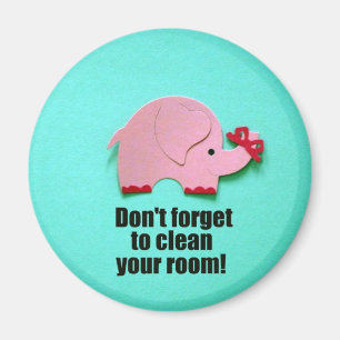 Vergiss nicht, dein Zimmer aufzuräumen! Magnet