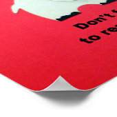 Vergiss nicht, deine Bibel zu lesen! Poster (Ecke)